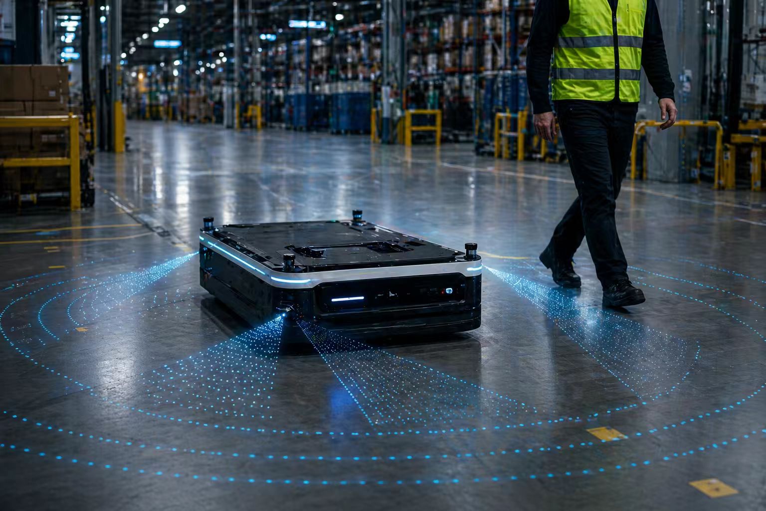 Unmanned Forklift Pallet Positioning